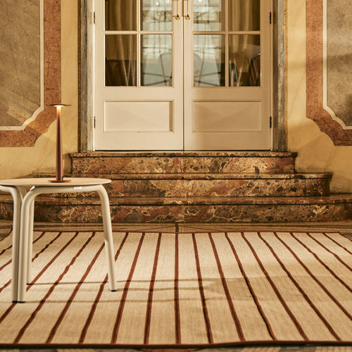 Tapis contemporain - TROPEA - Unopiù - à rayures / en terracotta / rectangulaire
