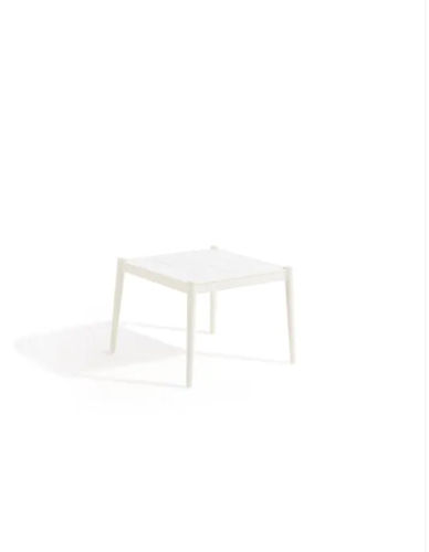 Table basse contemporaine - LUCE : GRAPHITE - Unopiù - en grès / avec piètement en aluminium / carrée
