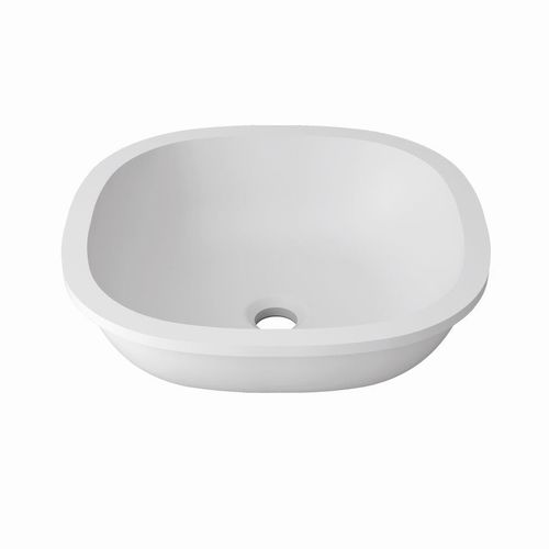 Lave-mains à poser - UNIQUE B604  - KRION – PORCELANOSA Grupo - carré / en Solid Surface