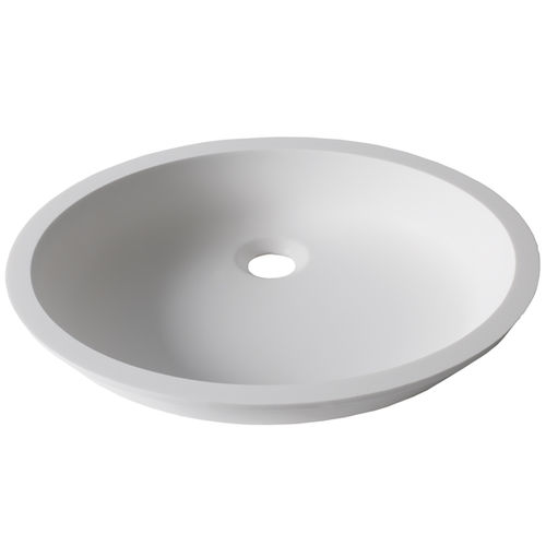 Lave-mains à poser - BASIC D401 - KRION – PORCELANOSA Grupo - ovale / en Solid Surface / en Krion®