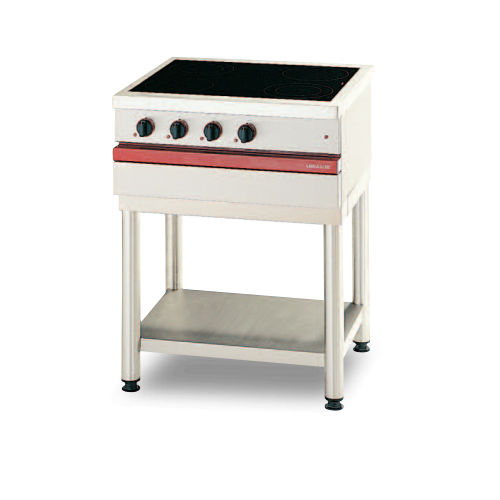 Table de cuisson vitrocéramique - CSE 740 VTR - AMBASSADE DE BOURGOGNE - professionnelle / 4 foyers / sur pied
