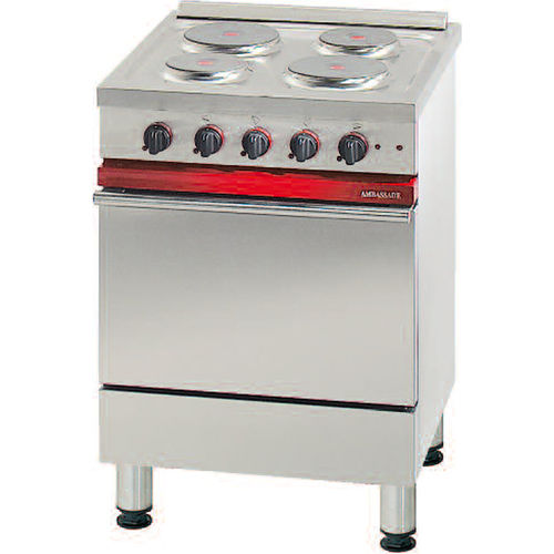 Cuisinière électrique - CE 641 E - AMBASSADE DE BOURGOGNE - professionnelle / en inox