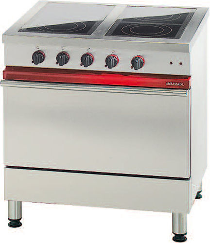Cuisinière électrique - CE 841 VTR - AMBASSADE DE BOURGOGNE - à induction / professionnelle / en inox