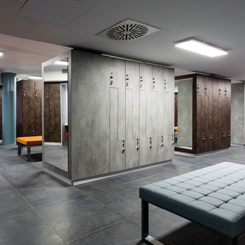 Casier vestiaire en mélaminé - ATELIER : ANB03  - GEKIPS - pour établissement public / pour installation sportive / pour centre de bien-être