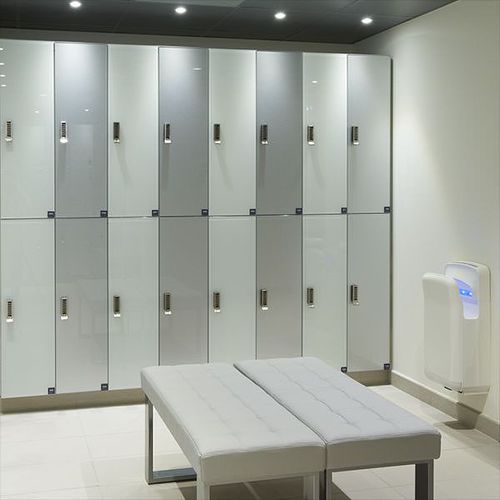 Casier vestiaire en mélaminé - ETOILE - GEKIPS - en verre / RFID / à code