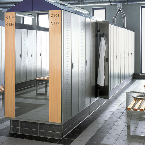Casier vestiaire en acier - CAMBIO  - GEKIPS - RFID / à code / sans clé