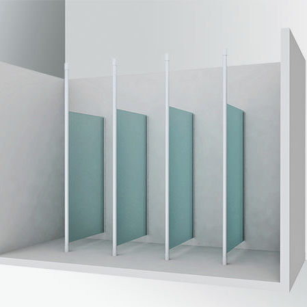 Cloison fixe - PBOX 125 - GEKIPS - en verre / pour sanitaires