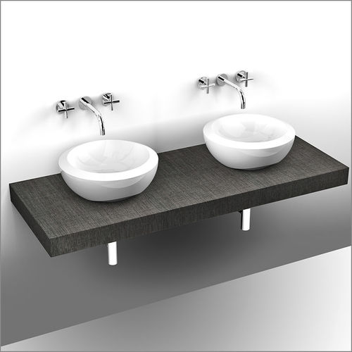 Plan vasque double - ACC SINK - GEKIPS - en bois / à usage professionnel