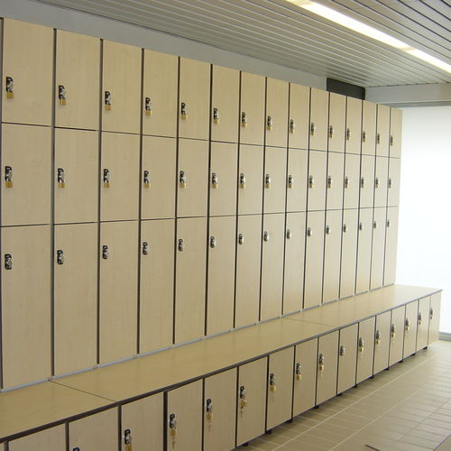 Casier vestiaire en HPL - FENOLA / sur mesure  - GEKIPS - RFID / à code / à carte