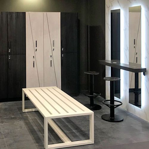 Banc contemporain - TECNO - GEKIPS - en aluminium anodisé / sans dossier / sans accoudoirs