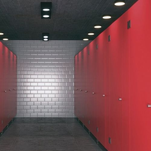 Cabine sanitaire en HPL - VOOX-S - GEKIPS - pour douche / pour établissement public