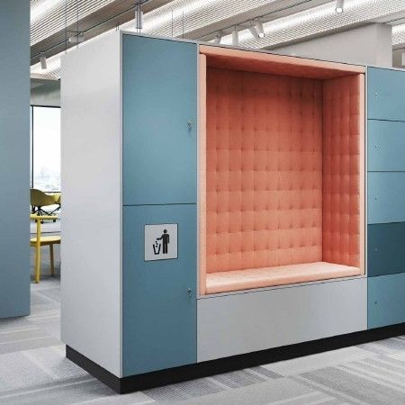 Banquette modulaire - PURE - GEKIPS - design / en simili cuir / en mousse