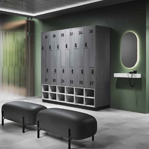 Banquette modulable - AURA - GEKIPS - contemporaine / en simili cuir / avec piètement en métal