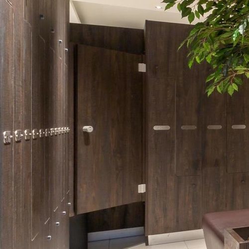 Casier vestiaire en inox - CORNER - GEKIPS - en mélaminé / en HPL / pour installation sportive