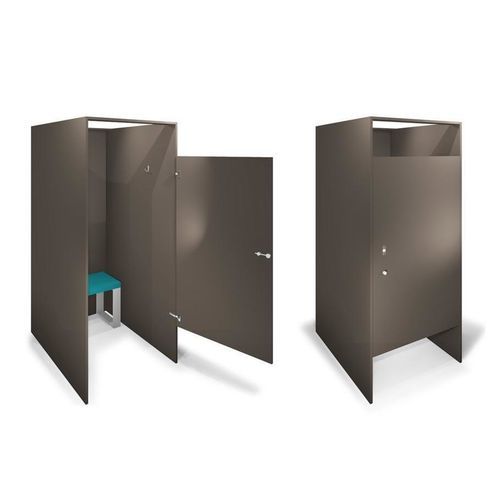 Casier vestiaire en mélaminé - ALTER - GEKIPS - à clé / pour installation sportive / avec penderie ouverte