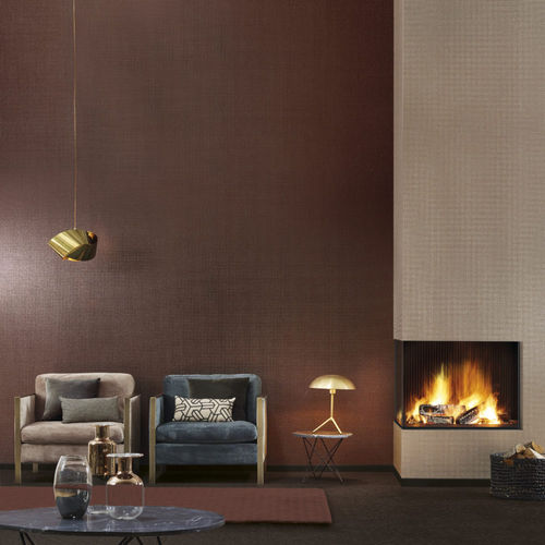 Revêtement mural pour intérieur - Graphite — GRA1 series - Omexco - en mica / intissé / aspect tissu