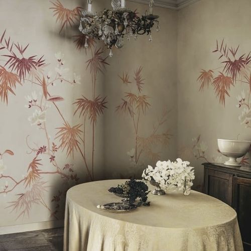 Papier peint contemporain - Bamboo Grove - SAND BERG - à motif nature / panoramique / chinoiserie
