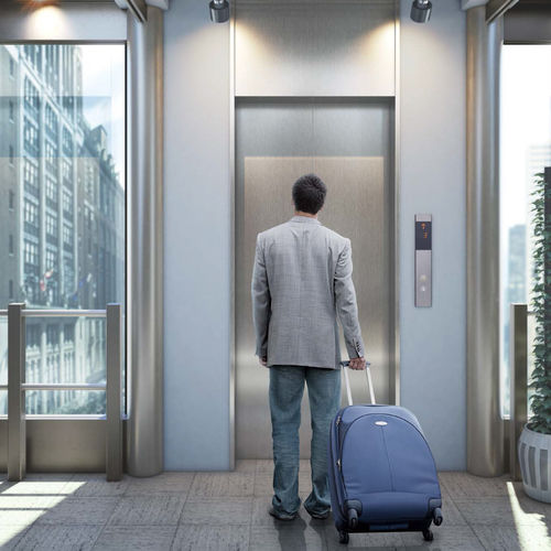 Ascenseur électrique - NEXIEZ-MR - MITSUBISHI Electric Elevator   Escalator - privatif / pour le tertiaire / pour immeuble de grande hauteur