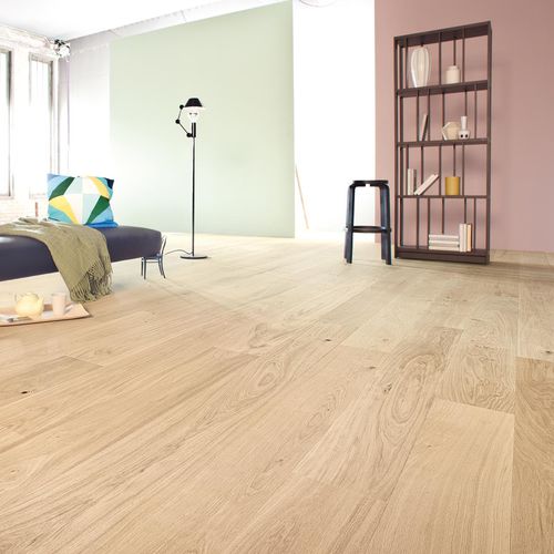 Parquet contrecollé - BIANCOSPINO - Listone Giordano - en chêne / en bouleau / point de Hongrie