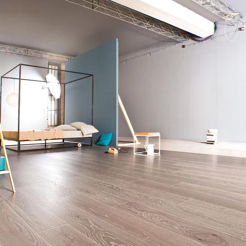 Parquet contrecollé - CRETA - Listone Giordano - en chêne / en bouleau / point de Hongrie