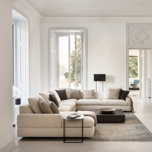 Canapé modulable - TIGRA DIVANBASE - JORI - d'angle / contemporain / en tissu