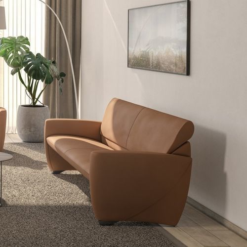 Canapé contemporain - ANGEL - JORI - en tissu / en cuir / avec accoudoirs