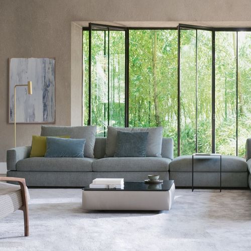 Table basse contemporaine - TIGRA DIVANBASE - JORI - en verre / en chêne / en noyer