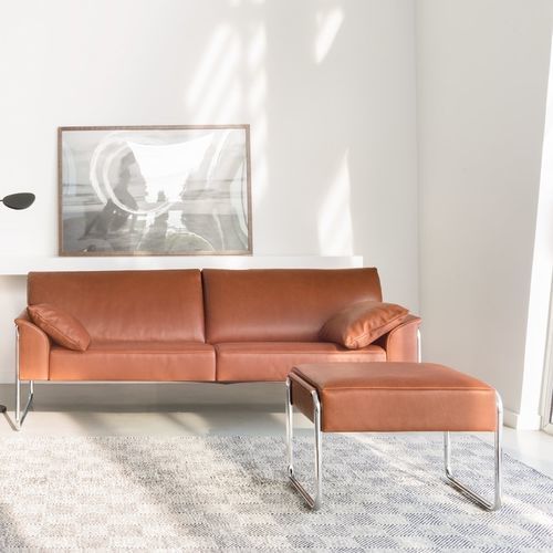 Repose-pied contemporain - BELLINO - JORI - en tissu / en cuir