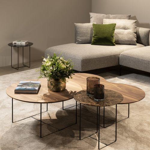 Table basse contemporaine - LAURA - JORI - en verre / en noyer / en chêne blanc