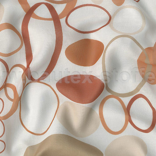 Voilage à motif géométrique - 1721-270 - bautex - stoffe - en polyester / lavable / non feu
