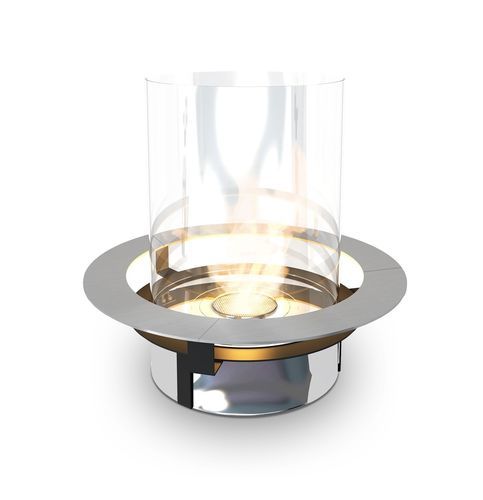 Brûleur au bioéthanol en verre - RONDO - Planika - en inox / rond / circulaire