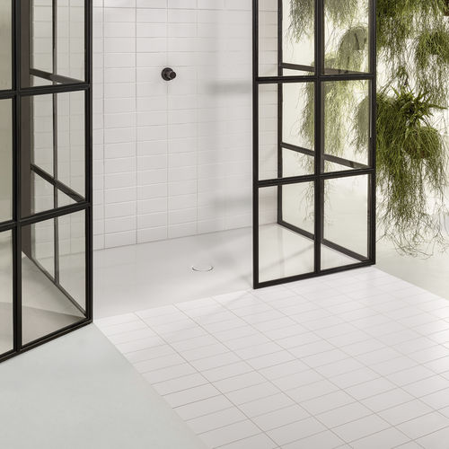 Receveur de douche rectangulaire - BetteFloor - Bette GmbH & Co. KG - à poser / de titane / antidérapant