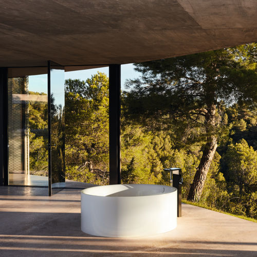 Baignoire ovale - BettePond Silhouette - Bette GmbH & Co. KG - à poser / pour habitat / en titane