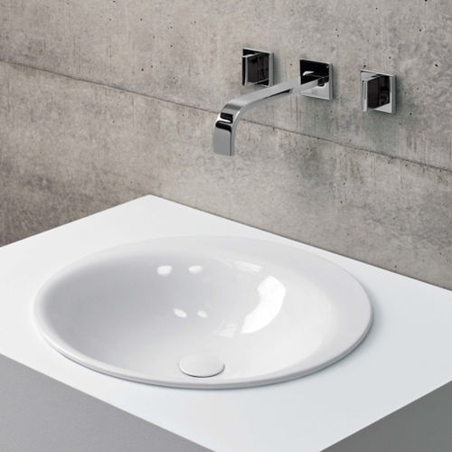 Vasque à encastrer - BetteLux Oval - Bette GmbH & Co. KG - en céramique / ovale / sans trou