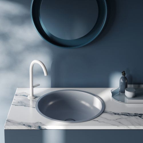 Vasque à encastrer - BETTEBALANCE - Bette GmbH & Co. KG - en métal émaillé / ronde / sans trou