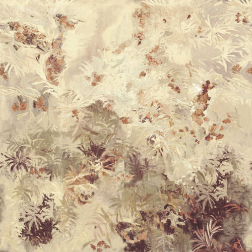 Papier peint contemporain - LEGEND : WILD GARDEN-06 - LIZZO - à motif nature / aspect tissu / couleur