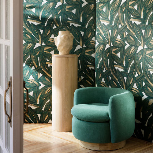 Tissu d'ameublement - MUSA   - LIZZO - pour rideaux / Art nouveau / en coton