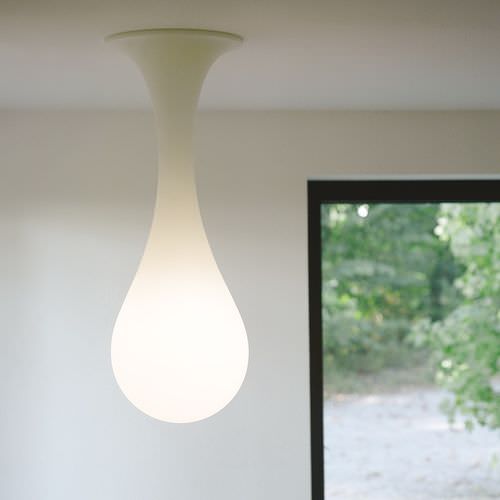 Plafonnier design original - LIQUID LIGHT: DROP_1 - next - en polyéthylène / à LED / résidentiel