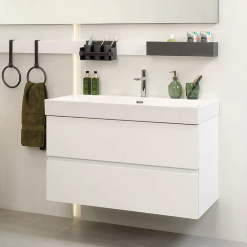 Meuble vasque suspendu - MERIDIAN - GAMADECOR – PORCELANOSA Grupo - en aluminium / en mélaminé / contemporain