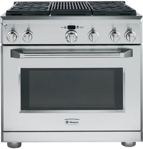 Cuisinière à gaz - ZGP364NRRSS - Monogram