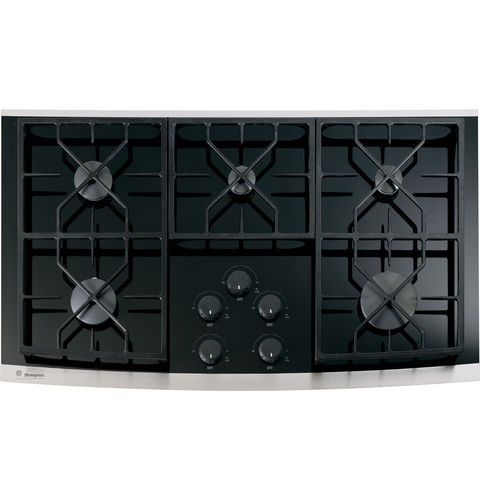 Table de cuisson à gaz - ZGU36KSKSS - Monogram - 5 foyers / encastrable / avec manettes