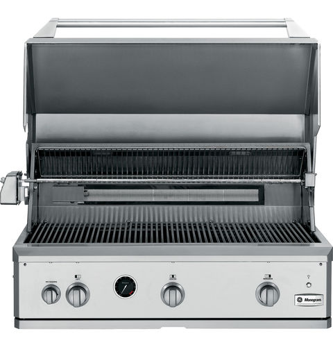 Barbecue à gaz - ZGG420NBPSS - Monogram - professionnel / encastrable / en acier inoxydable