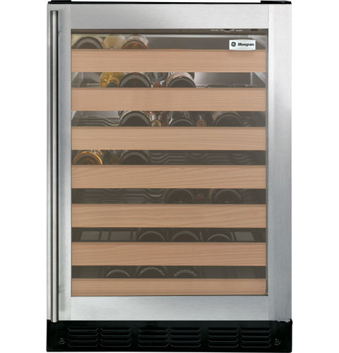 Cave à vin encastrable - ZDWC240NBS - Monogram - sous plan / en inox / électrique