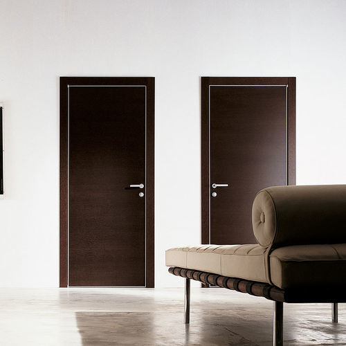 Porte d'intérieur - DELO - Movi - en aluminium / battante / contemporaine