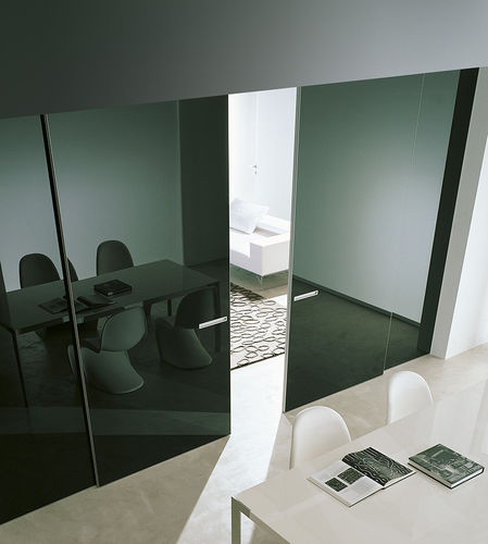 Porte d'intérieur - SEGNO - Movi - en bois / en aluminium / coulissante