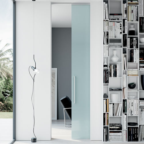 Porte d'intérieur - THIRA BRILL - Movi - en aluminium / coulissante / contemporaine