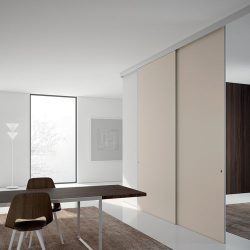 Porte d'intérieur - DELO - Movi - en bois / en aluminium / coulissante