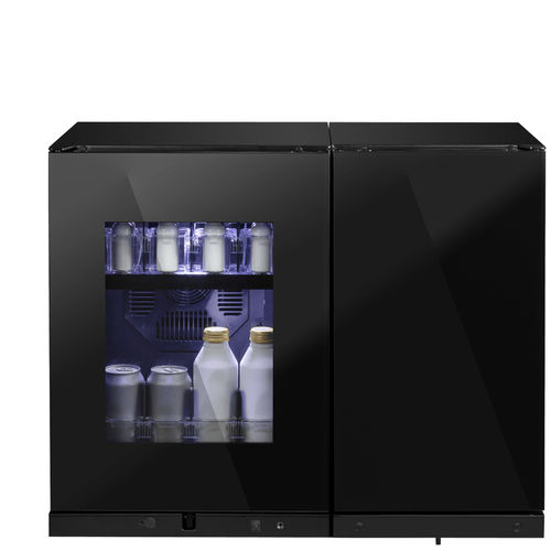 Minibar compact - SC-DualBar - Minibar Systems - vitré / à double porte / avec porte battante