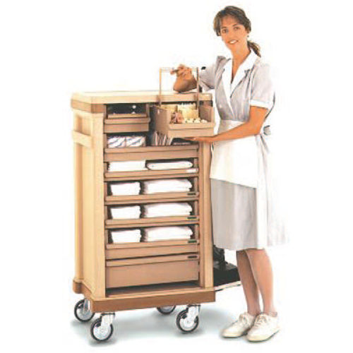 Chariot de service - Minibar Systems - pour hôtel / en inox