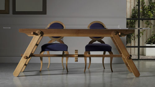 Table classique - COMPASSO - L'OTTOCENTO - en bois / avec piètement en bois / rectangulaire